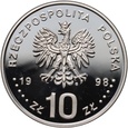 Polska, III RP, 10 złotych 1998, Zygmunt III Waza, popiersie #M