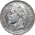 Francja, Napoleon III, 5 franków 1869 BB, Strasburg