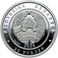55. Białoruś, 20 rubli, 2008, Ryś #B