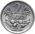 Polska, PRL, 2 złote 1971, aluminium, jagody