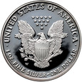 USA, 1 dolar 2007 W, Amerykański srebrny orzeł, proof, 1 uncja