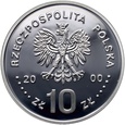 #AK# Polska, III RP, 10 zł 2000, Jan Kazimierz, popiersie