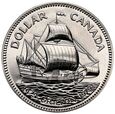 43. Kanada, Elzbieta II, 1 dolar 1979, Żaglowiec Griffon