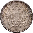 Austria, Franciszek I, 1 floren 1877,  Wiedeń