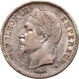 Francja, Napoleon III, 2 franki 1867 A, Paryż