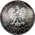 #AJ# Polska, III RP, 100000 złotych 1990, Solidarność, typ A