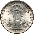Szwecja, Gustaw V, 2 korony 1938 Delaware