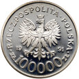 Polska, 100000 złotych 1991, Mjr Hubal