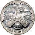 Rosja, 3 ruble 2009, Kałmucja 400 lat dobrowolnego wjazdu