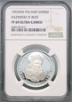 Polska, 200000 zł 1993, Kazimierz Jagiellończyk, popiersie, NGC PF69