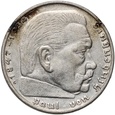 Niemcy, III Rzesza, 2 marki 1936 G, Paul von Hindenburg, Karlsruhe