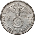 Niemcy, III Rzesza, 2 marki 1936 G, Paul von Hindenburg, Karlsruhe