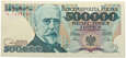 Polska, III RP, 500000 złotych 1990 seria K, Sienkiewicz