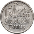 #AJ# Polska, Wolne Miasto Gdańsk, 1 gulden 1923, Koga