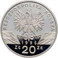 1096. Polska, 20 złotych 1996, jeż