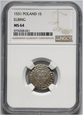  Polska, Zygmunt I Stary, szeląg 1531, Elbląg, NGC MS 64