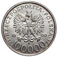 28. Polska, PRL, 100000 złotych 1990, Solidarność, Typ B   #K