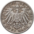 Niemcy, Hamburg, 2 marki 1900 J