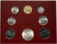 38. Watykan, zestaw 8 monet, od 1 do 500 lirów, 1976