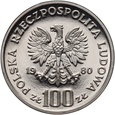 #AM# PRL, 100 zł 1980, Igrzyska XXII Olimpiady, próba, nikiel