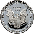USA, 1 dolar 1987 S, Silver Eagle, stempel lustrzany (proof)