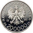 Polska, III RP, 200000 zł 1990, Gen. dyw. Tadeusz Komorowski 