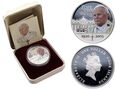 #AO# 33. Wyspy Cooka, dolar 2005, Jan Paweł II, uncja srebra