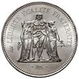 06. Francja, Piąta  Republika, 50 franków 1975, Herkules