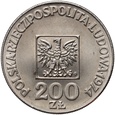 #AM# PRL, 200 zł 1974, XXX lat PRL próba, nikiel