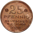 Niemcy, 25 fenigów 1908 D, Karl Goetz, PRÓBA
