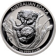 Australia, Elżbieta II, dolar 2021, Koala, uncja srebra