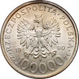 #AK# Polska, III RP, 100000 złotych 1990, Solidarność, typ B