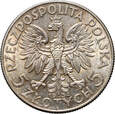 Polska, II RP, 5 złotych 1934, Głowa kobiety