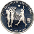 Korea Południowa, 10000 won 1987, Siatkówka, uncja srebra