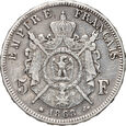 Francja, Napoleon III, 5 franków 1868 A, Paryż