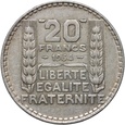 Francja, III Republika, 20 franków 1934, Paryż