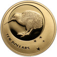 Nowa Zelandia, 10 dolarów 2010, Kiwi