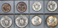 Watykan, Pius XII, 8 monet (od 5 centisimi do 10 lirów) 1939