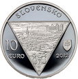Słowacja, 10 euro 2012, stempel lustrzany