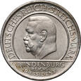 Niemcy, Weimar, 3 marki 1929 A, Paul von Hindenburg