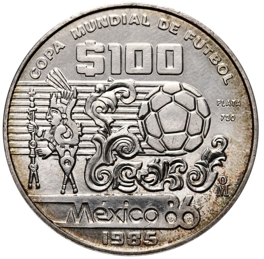 23. Meksyk, 100 peso 1985