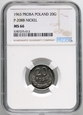 Polska, PRL, 20 groszy 1963, PRÓBA, nikiel, NGC MS66 (MAX)