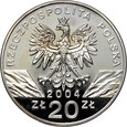 Polska, III RP, 20 złotych 2004, Morświn