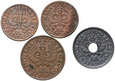 15. II RP, zestaw 4 monet obiegowych od 1 do 5 gr 1937-1939 #BM
