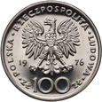 #AM# Polska, PRL, 100 zł 1976, Kazimierz Pułaski, próba, nikiel