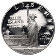 USA, dolar 1986 S, Statua Wolności, Wyspa Ellisa