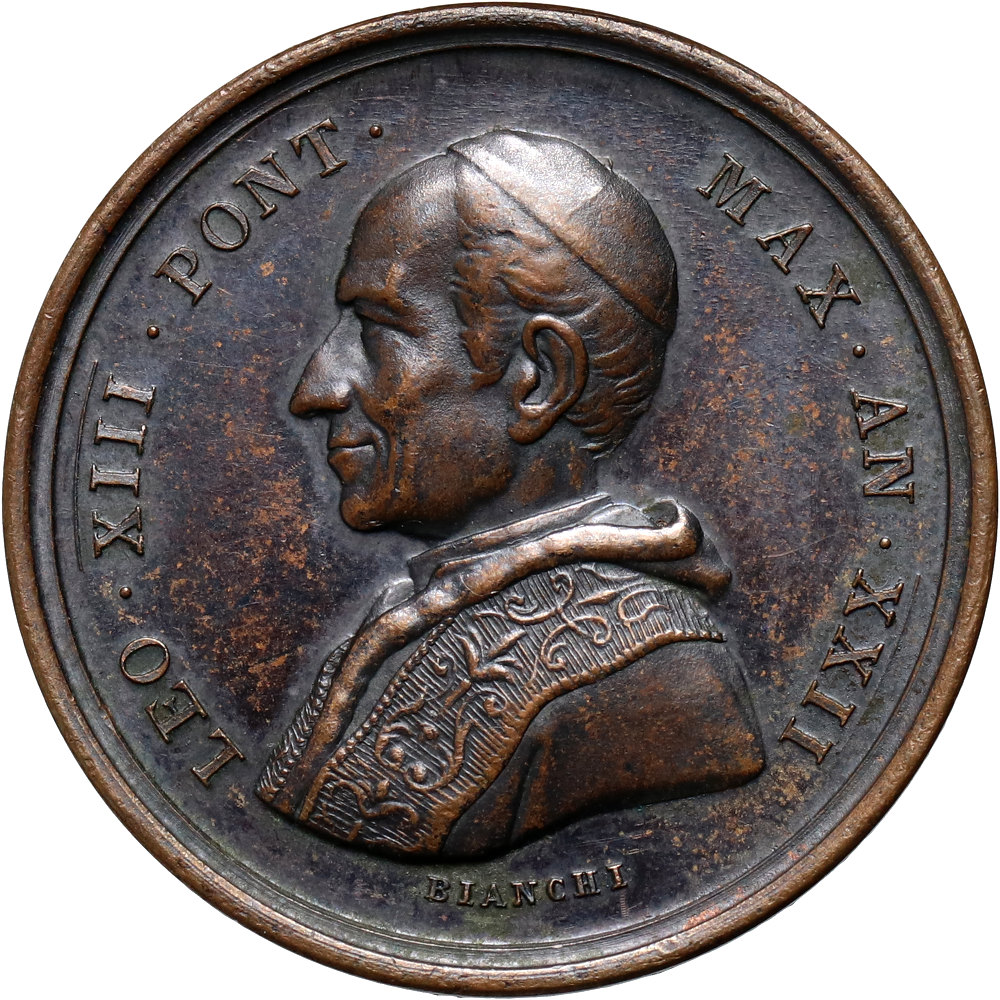 Watykan, medal, Leon XIII, 1900