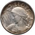 Polska, II RP, 2 złote 1925, Żniwiarka, Londyn, z kropką