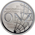 Polska, III RP, 20 złotych 1995, 50. rocznica powstania ONZ 