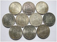 Francja, zestaw 10 x 50 franków 1974-1977